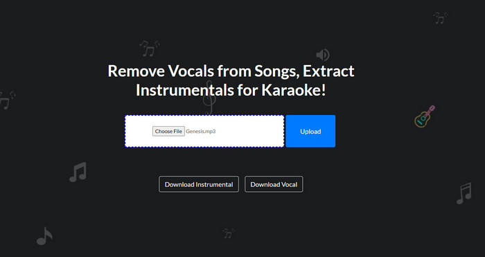 AIVocalRemover eliminar las voces de la música