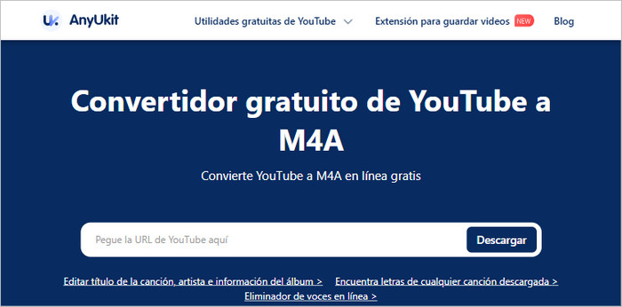 AnyUkit - Descargador de YouTube a M4A