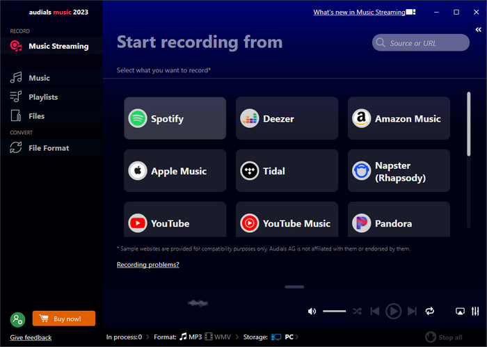 Audials Music spotify podcast to mp3