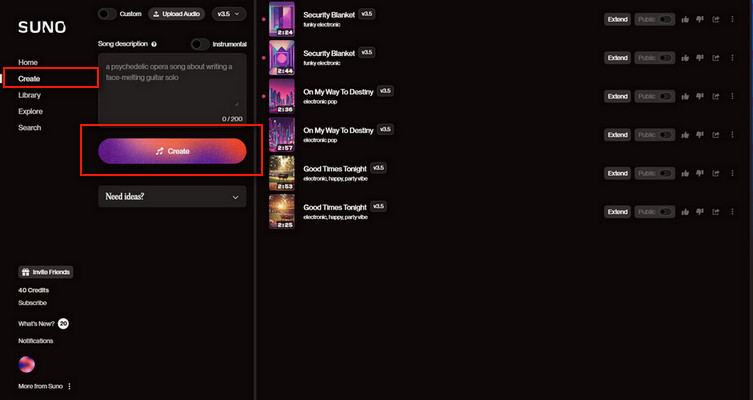 Cómo usar Suno ai music generator