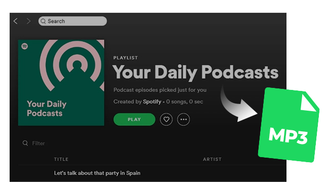 descargar Spotify podcast en mp3