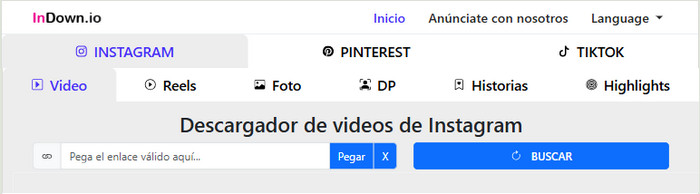 Indown.io – Descargador gratuito de MP3 para Instagram