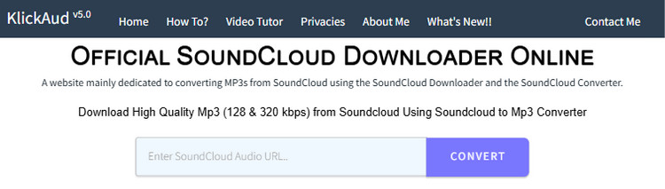KlickAud – Descargar SoundCloud a MP3