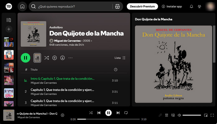 conseguir audiolibros gratis en Spotify