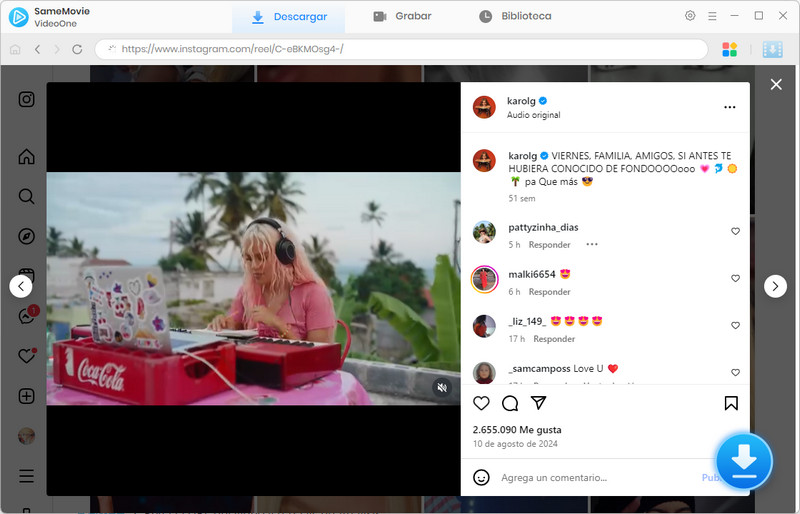 SameMovie Instagram descargar