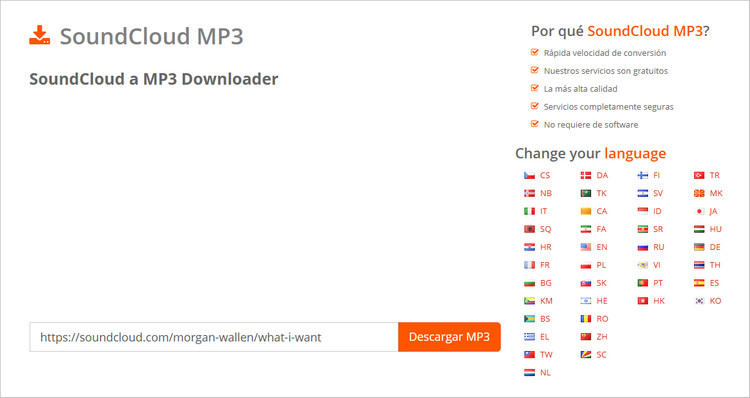 SoundCloudMP3.org – Descargador confiable de SoundCloud a MP3