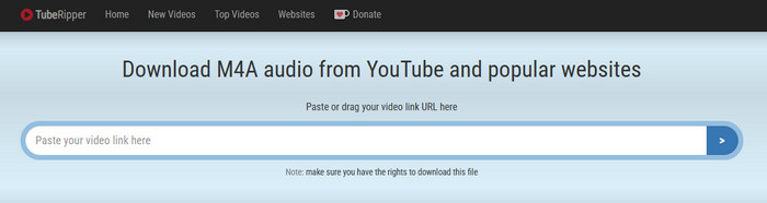 TubeRipper YouTube to M4A Online Converter