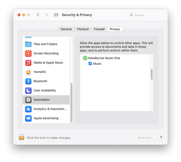 Música de automatización con una configuración